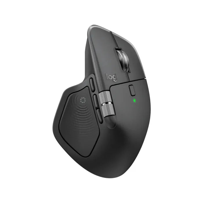 Logitech MX Master 4 Wireless Mouse, 8K DPI Darkfield Sensor, MagSpeed Scroll & Thumb Wheel, Haptic Sense Feedback, Multi-Device Bluetooth & Logi Bolt, Graphite | 910-007562