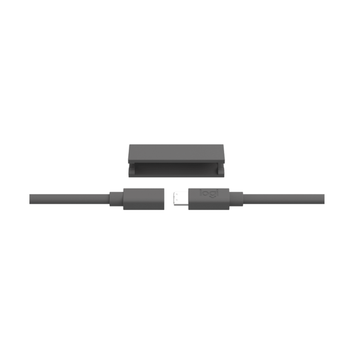 Logitech MeetUp Mic Extension Cord, 10 Meter, Conduit Friendly Design, Black
