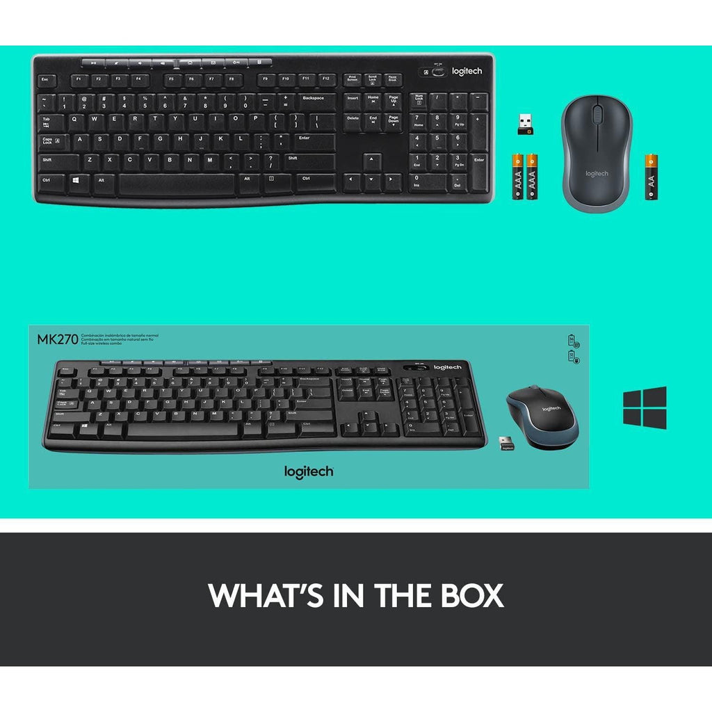 Logitech MK270 Wireless Keyboard and Mouse