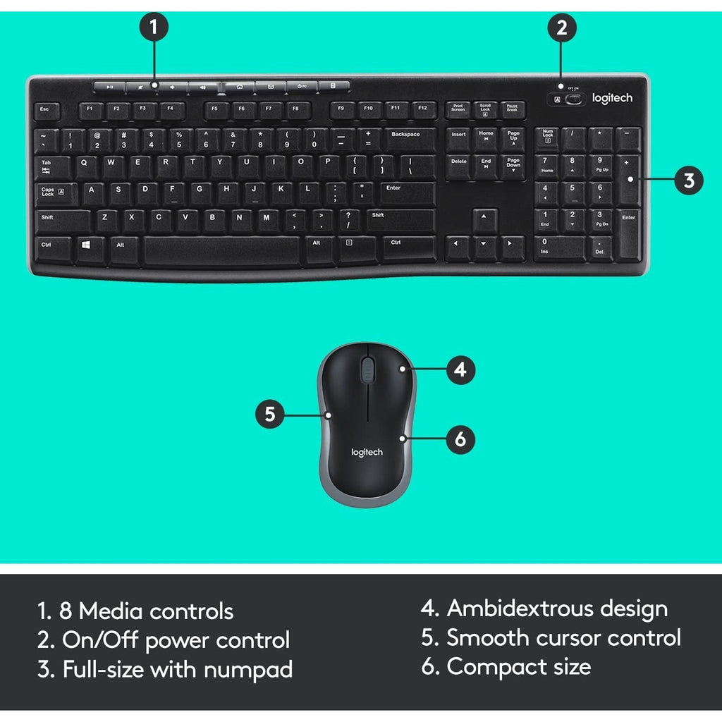 Logitech MK270 Wireless Keyboard and Mouse