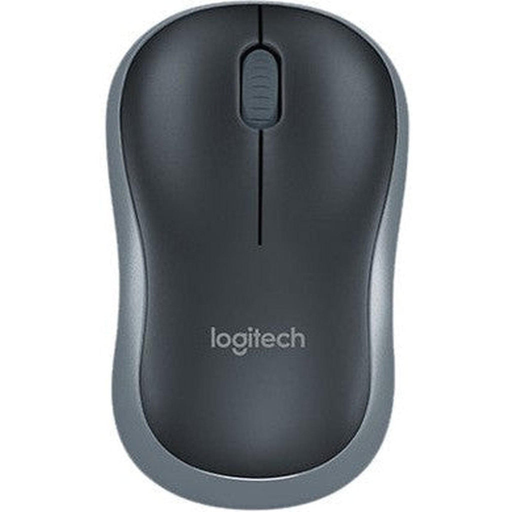 Logitech Mouse M185 Wireless Nano - Black and Grey