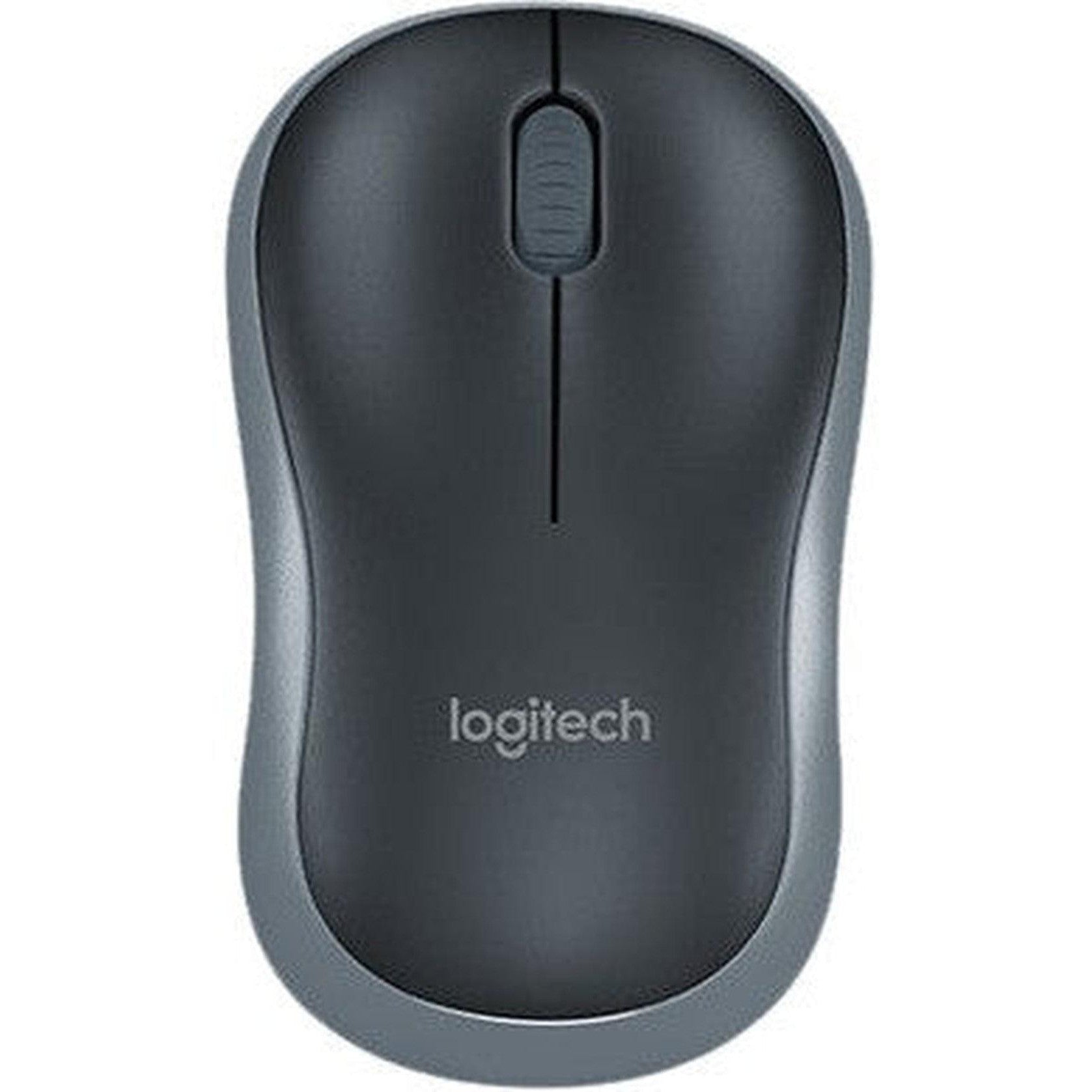 Logitech Mouse M185 Wireless Nano - Black and Grey