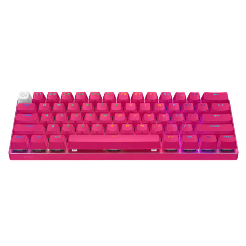 Logitech G PRO X 60 LIGHTSPEED Wireless RGB Mechanical Gaming Keyboard, Optical Tactile Switch - Magenta (US Layout)