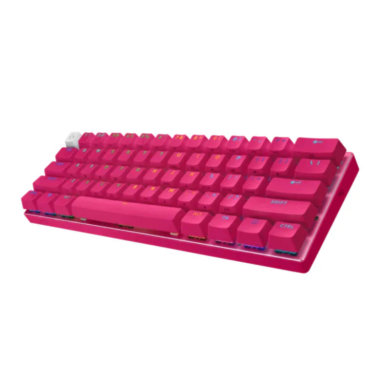 Logitech G PRO X 60 LIGHTSPEED Wireless RGB Mechanical Gaming Keyboard, Optical Tactile Switch - Magenta (US Layout)