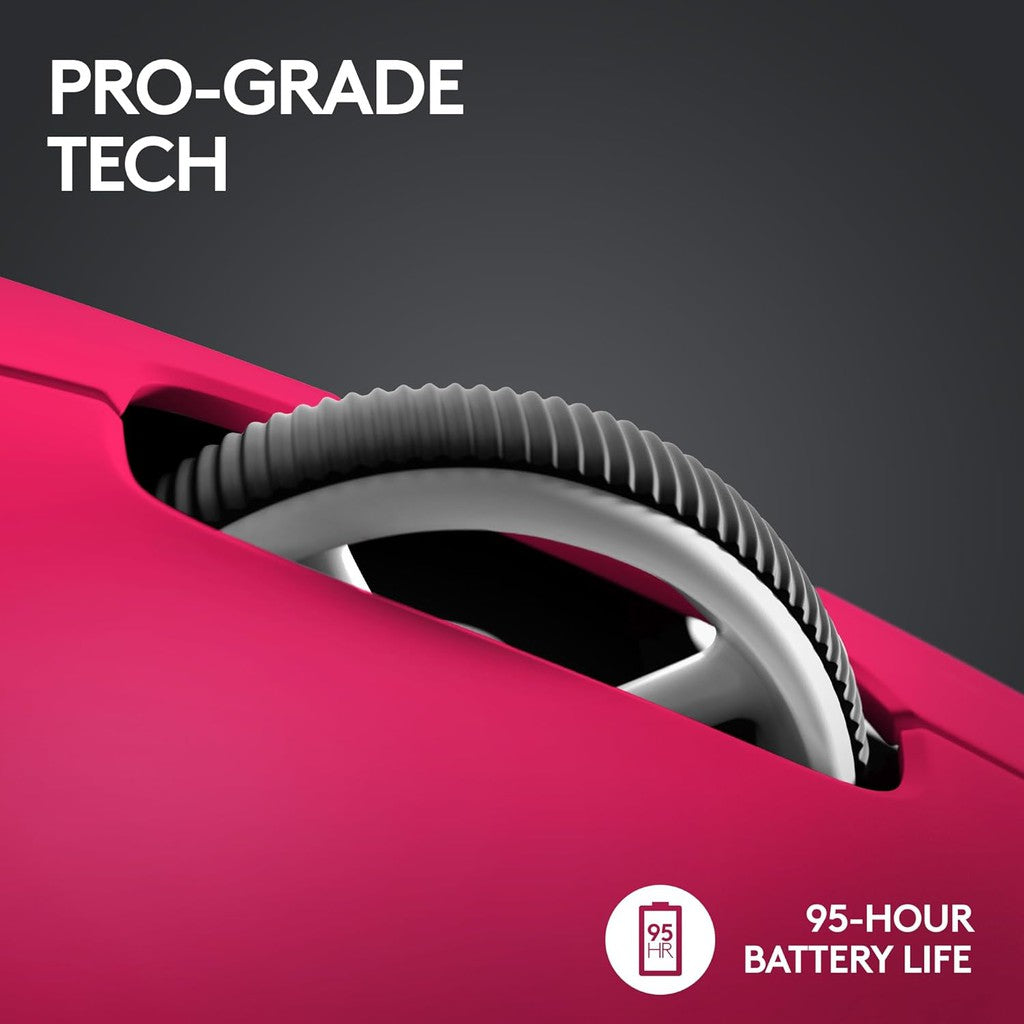 Logitech PRO X SUPERLIGHT 2 Wireless Gaming Mouse - Magenta