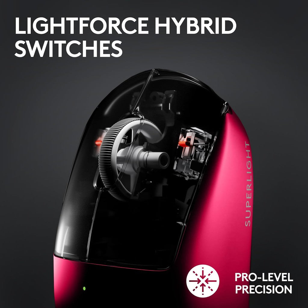 Logitech PRO X SUPERLIGHT 2 Wireless Gaming Mouse - Magenta