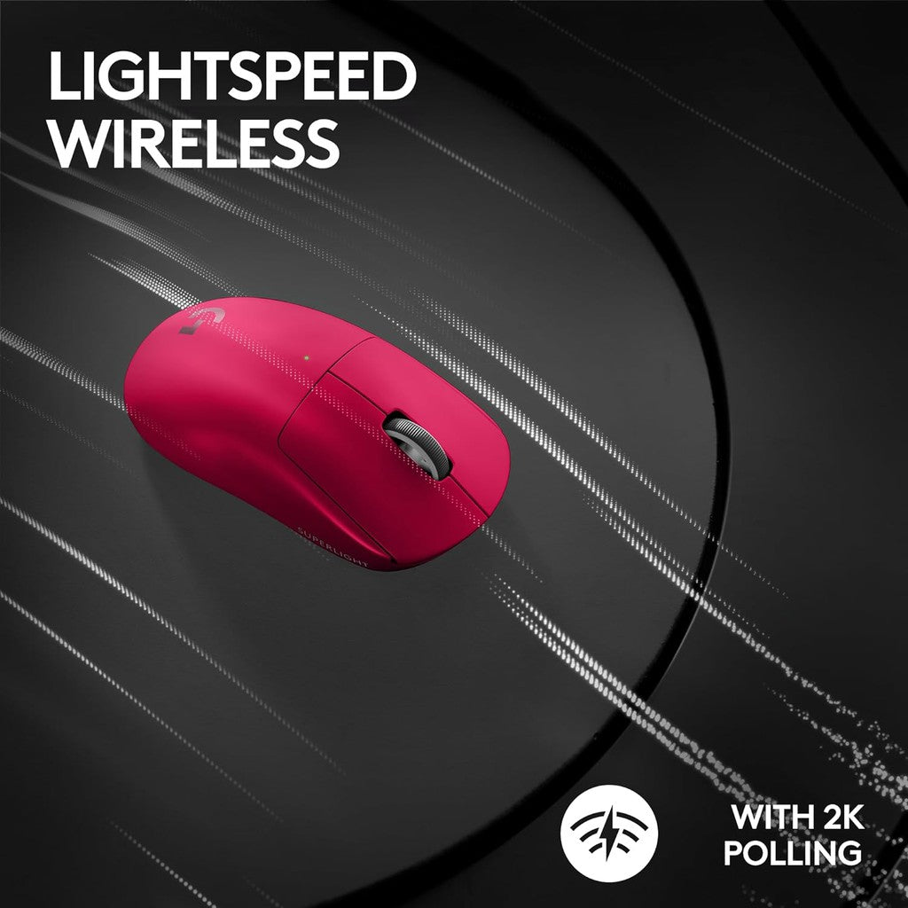 Logitech PRO X SUPERLIGHT 2 Wireless Gaming Mouse - Magenta