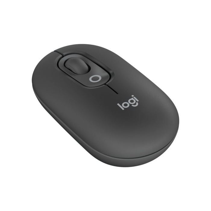 Logitech Pop Silent Touch Bluetooth Mouse, 24 Month Battery Life, SmartWheel Fast Scrolling And Line-By-Line Precision - Black