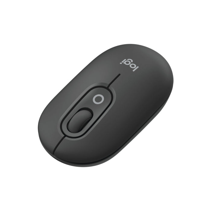 Logitech Pop Silent Touch Bluetooth Mouse, 24 Month Battery Life, SmartWheel Fast Scrolling And Line-By-Line Precision - Black