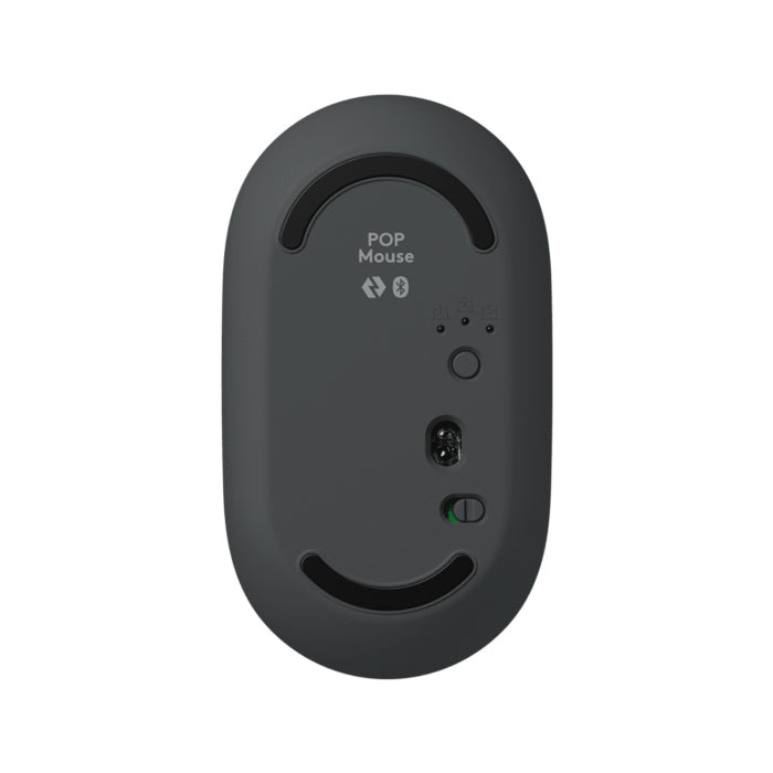 Logitech Pop Silent Touch Bluetooth Mouse, 24 Month Battery Life, SmartWheel Fast Scrolling And Line-By-Line Precision - Black