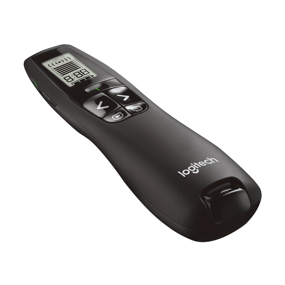 Logitech R800 Wireless Presenter Green Laser LCD Display, 30m