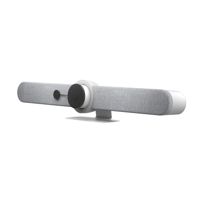 Logitech Rally Bar 4K UHD Conferencing Camera - 6 Beamforming Microphones, PTZ Camera, 2 Speakers - White