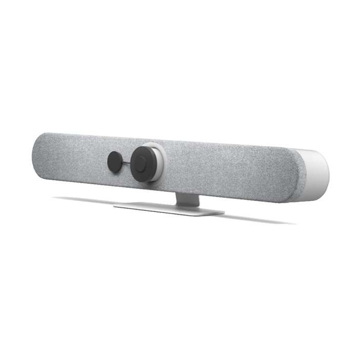 Logitech Rally Bar Mini All-in-One Webcam, Video Bar for Medium Rooms, Up to 4k Display Resolution - White