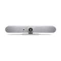 Logitech Rally Bar Mini All-in-One Webcam, Video Bar for Medium Rooms, Up to 4k Display Resolution - White