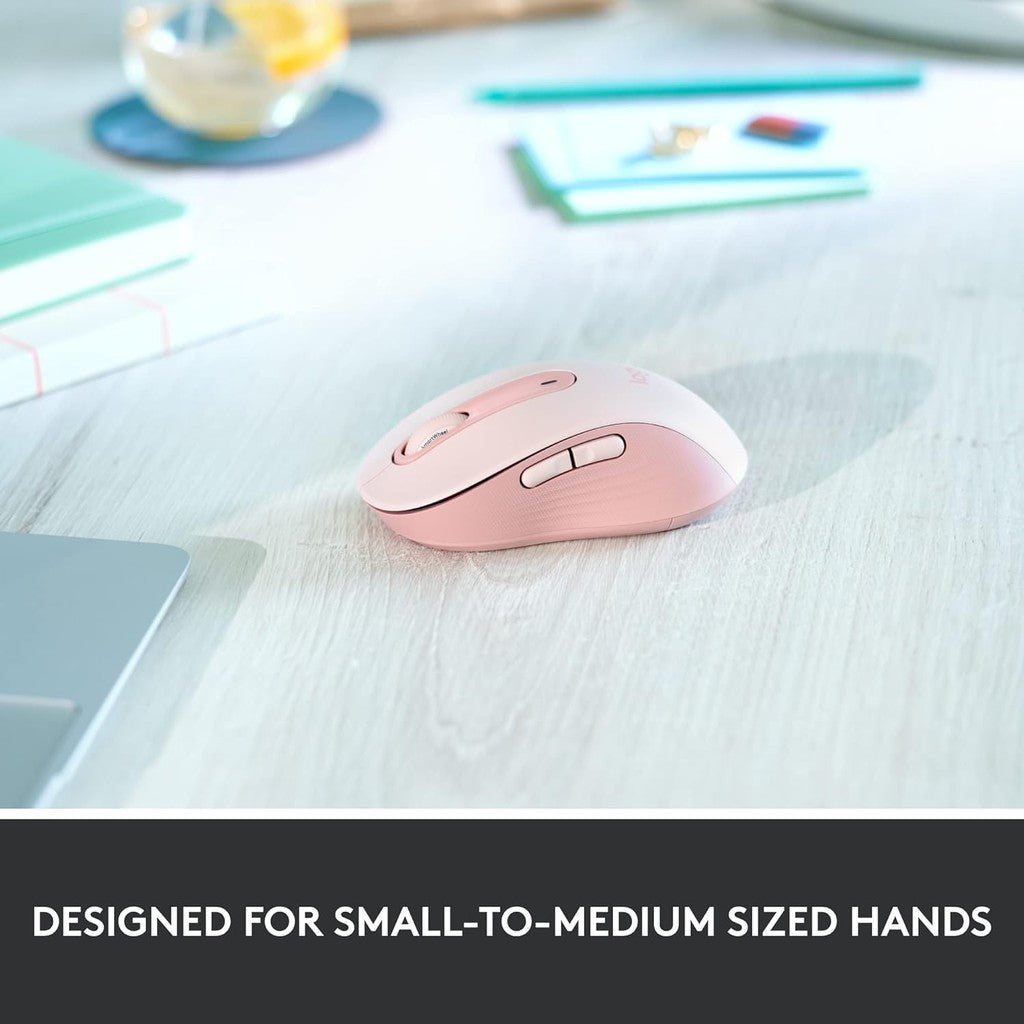 Logitech Signature M650 Wireless BT Mouse (Sixe-S/M)- Rose