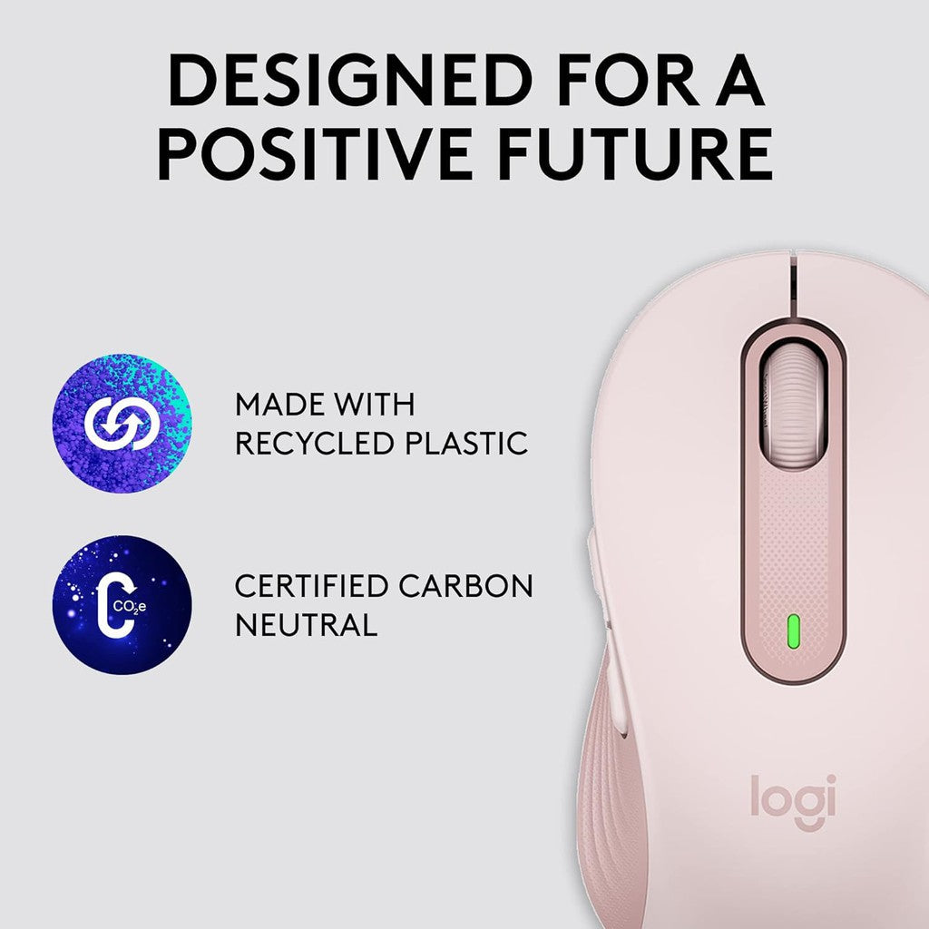 Logitech Signature M650 Wireless BT Mouse (Sixe-S/M)- Rose