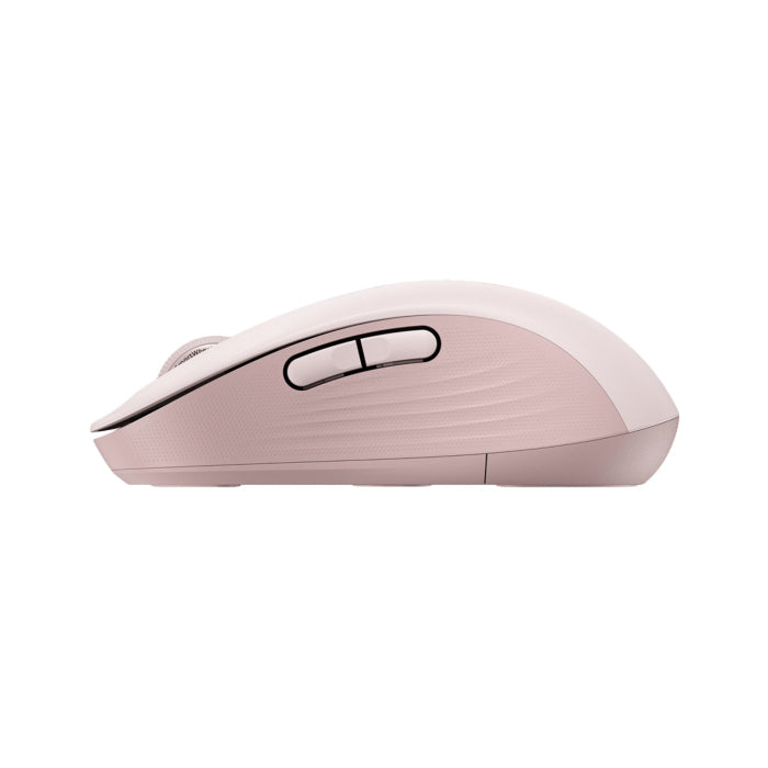 Logitech Signature M650L Wireless/Bluetooth Mouse, Silent Touch, SmartWheel Fast Scrolling, Large Size Grob - Rose