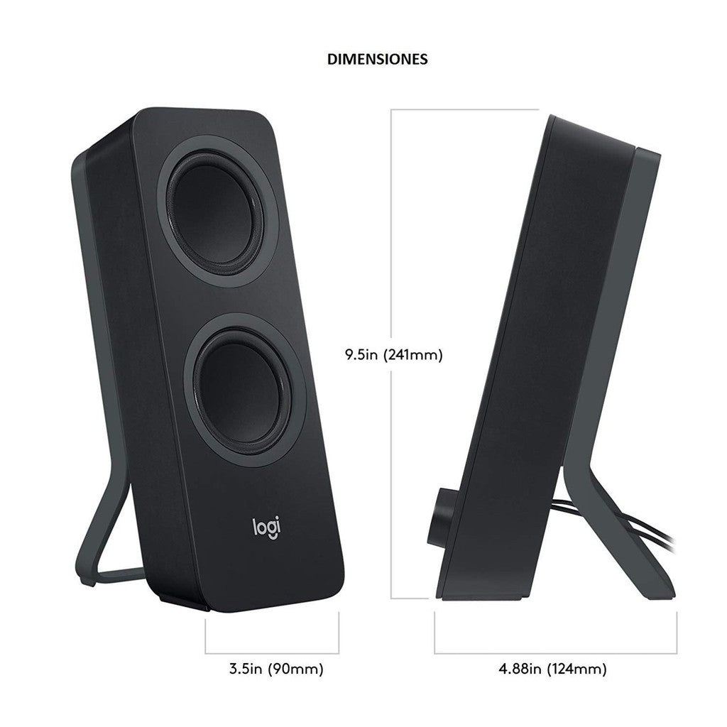 Logitech Z207 Speakers - 3.5mm / Bluetooth / Black