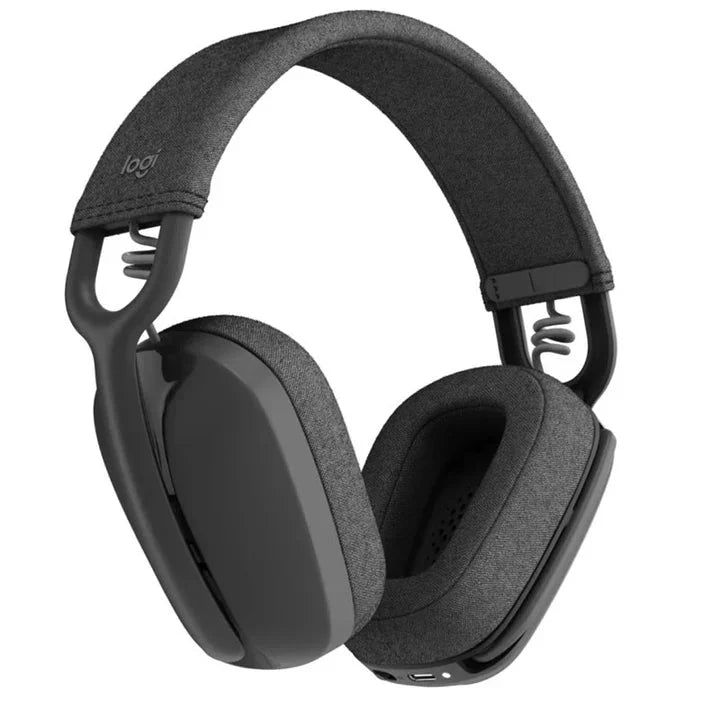 Logitech Zone Vibe 100 Wireless Bluetooth Headset With Noise-Cancelling Mic - Black