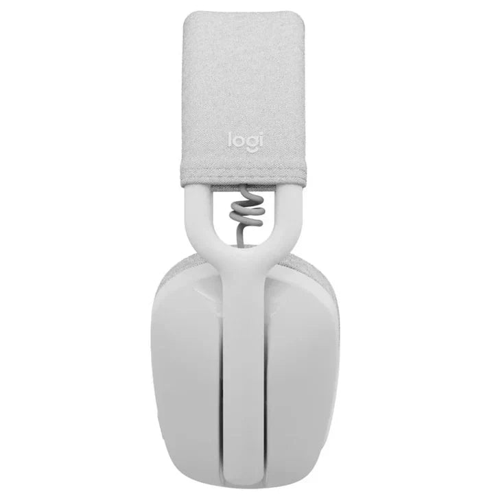Logitech Zone Vibe 100 Wireless Bluetooth Headset With Noise-Cancelling Mic - White