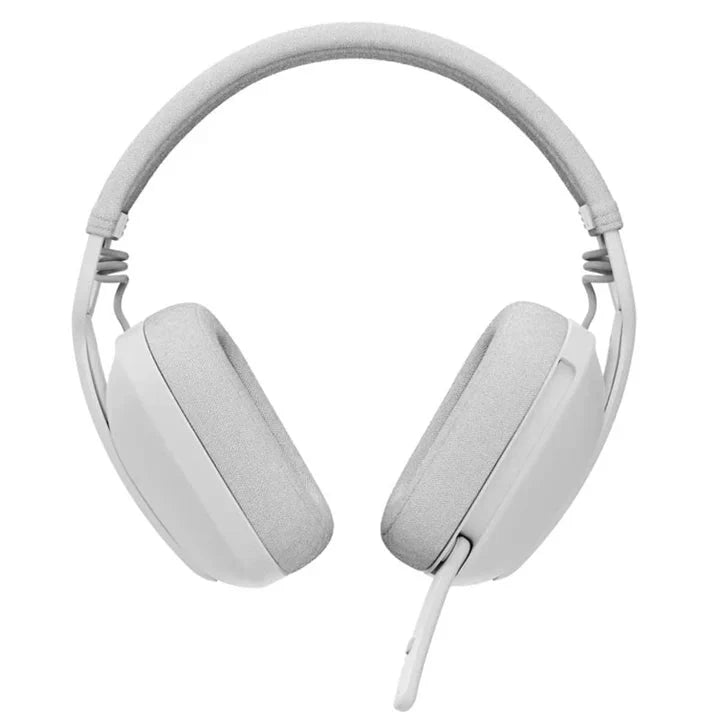 Logitech Zone Vibe 100 Wireless Bluetooth Headset With Noise-Cancelling Mic - White