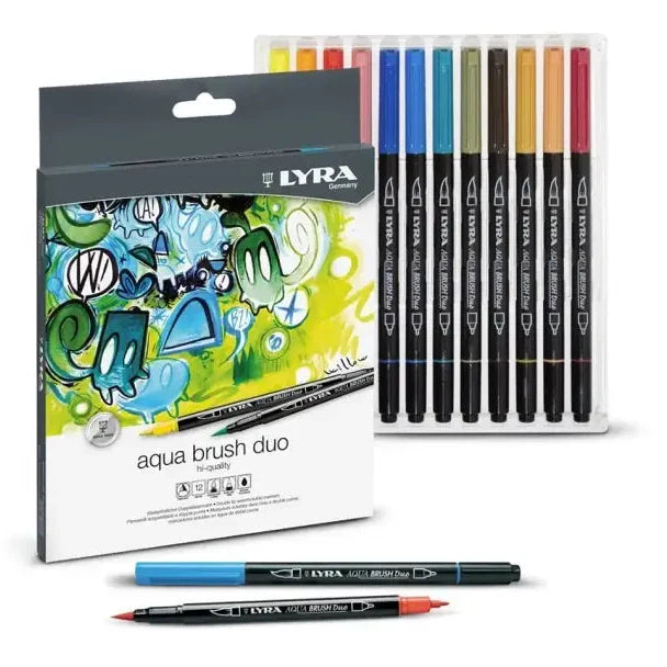 Lyra Aqua Brush Duo Box 12 Pcs