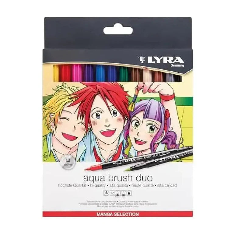Lyra Aqua Brush Duo Manga Box 12 Pcs