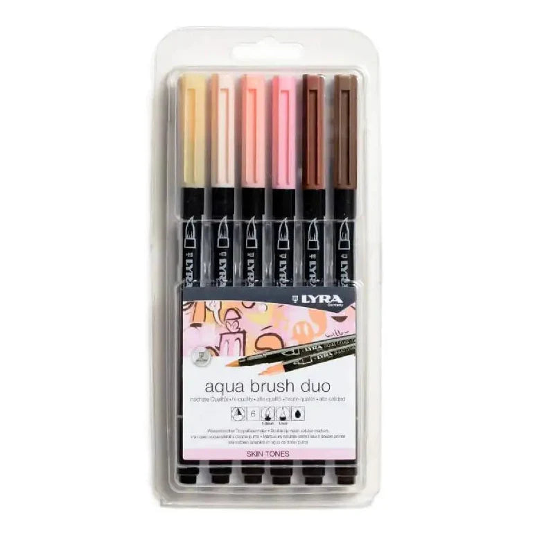 Lyra Aqua Brush Duo Skin Set 6 Pcs
