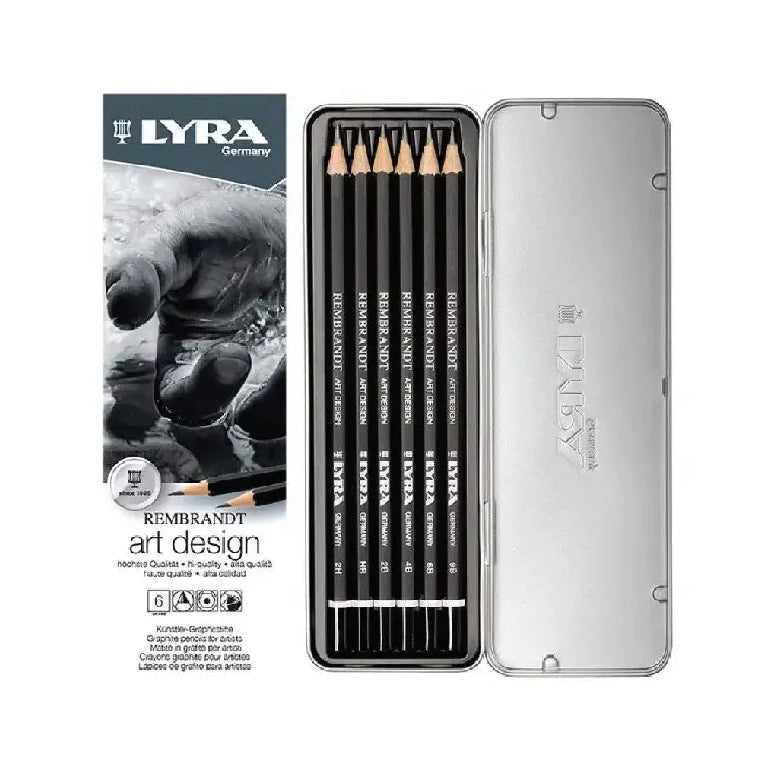 Lyra Rembrandt Art Design 6 Pcs Metal Box