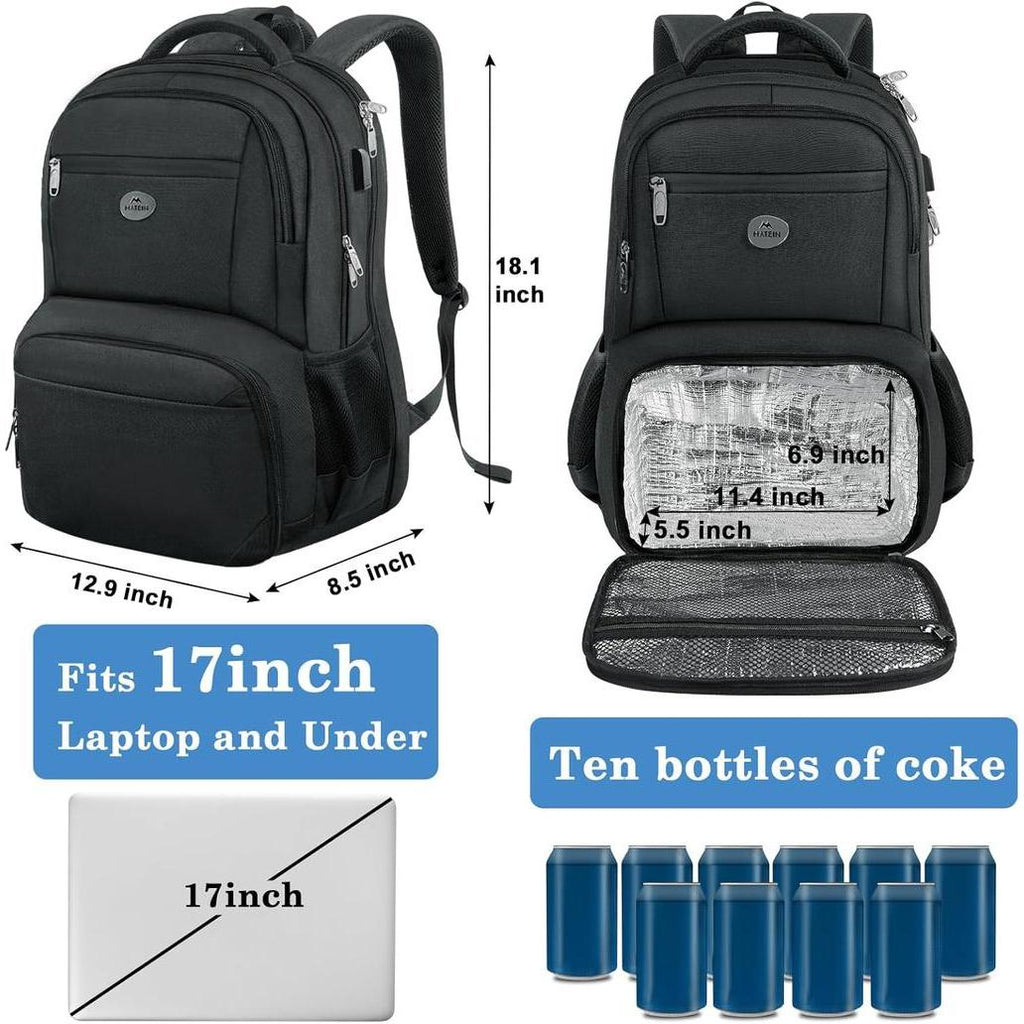 MATEIN 17 Inch Laptop Backpack TSA Large Travel Backpack with Lunch Box Backpack for Men Women