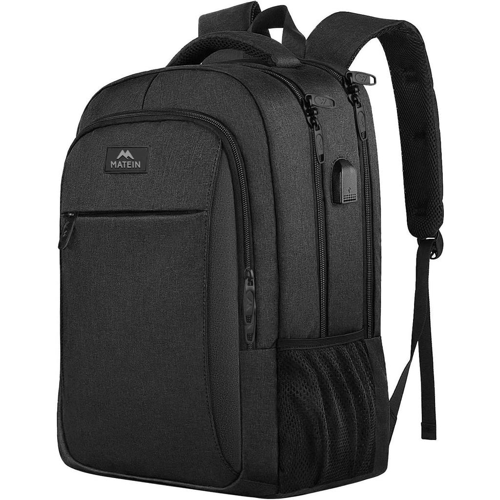 MATEIN Business Laptop Backpack 15.6 Inch Travel Laptop Bag Rucksack with USB Charging