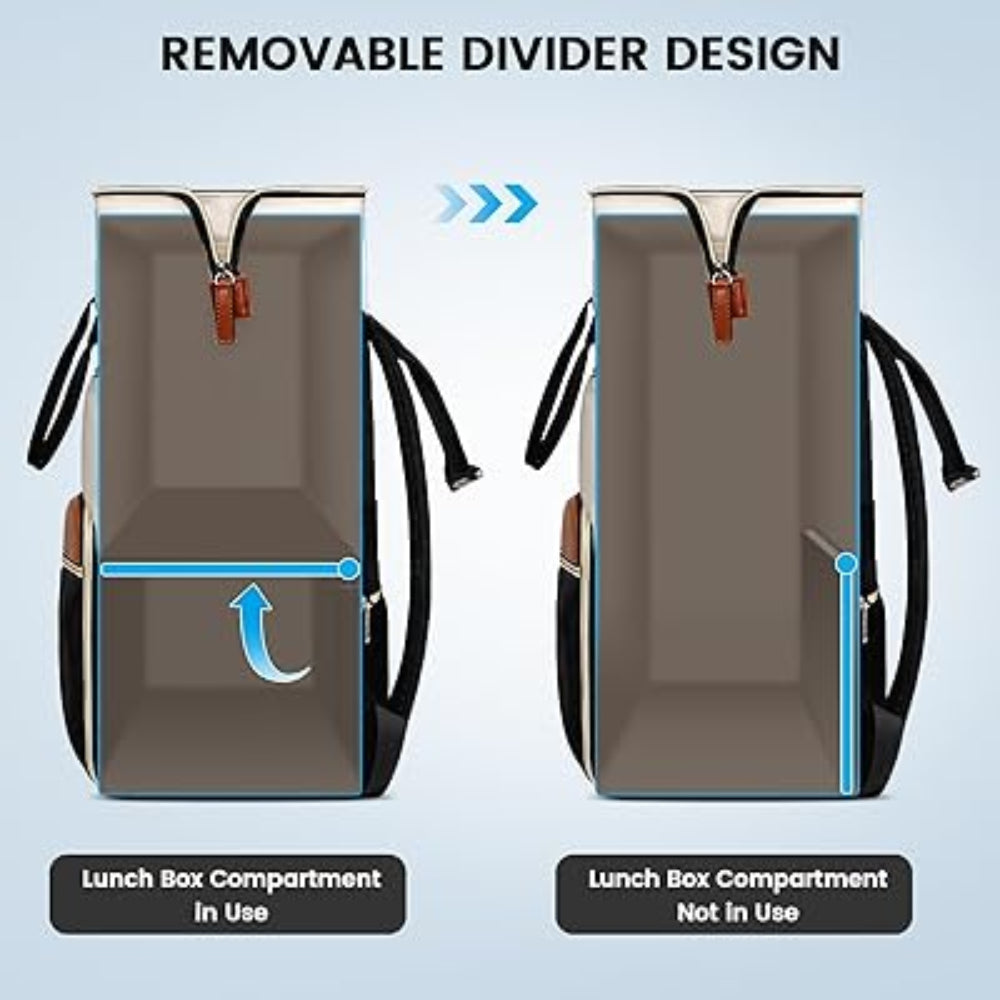 MATEIN Laptop Backpack Women's Insulated Cooler Bag, Backpack with Cooling Compartment Waterproof Anti Theft
