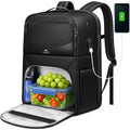 MATEIN Lunch Backpack for Men, Waterproof PU-coated Lunch Compartment With USB Port