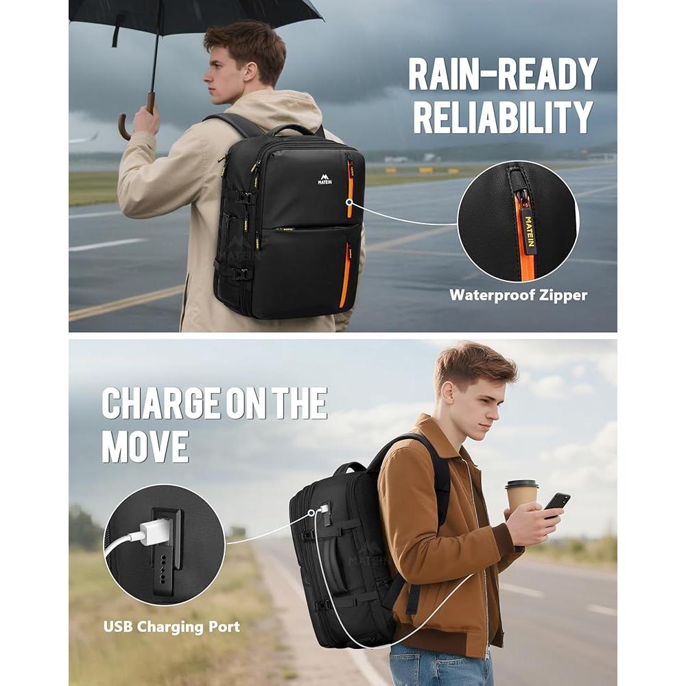 MATEIN Personal Item Travel and Laptop Backpack