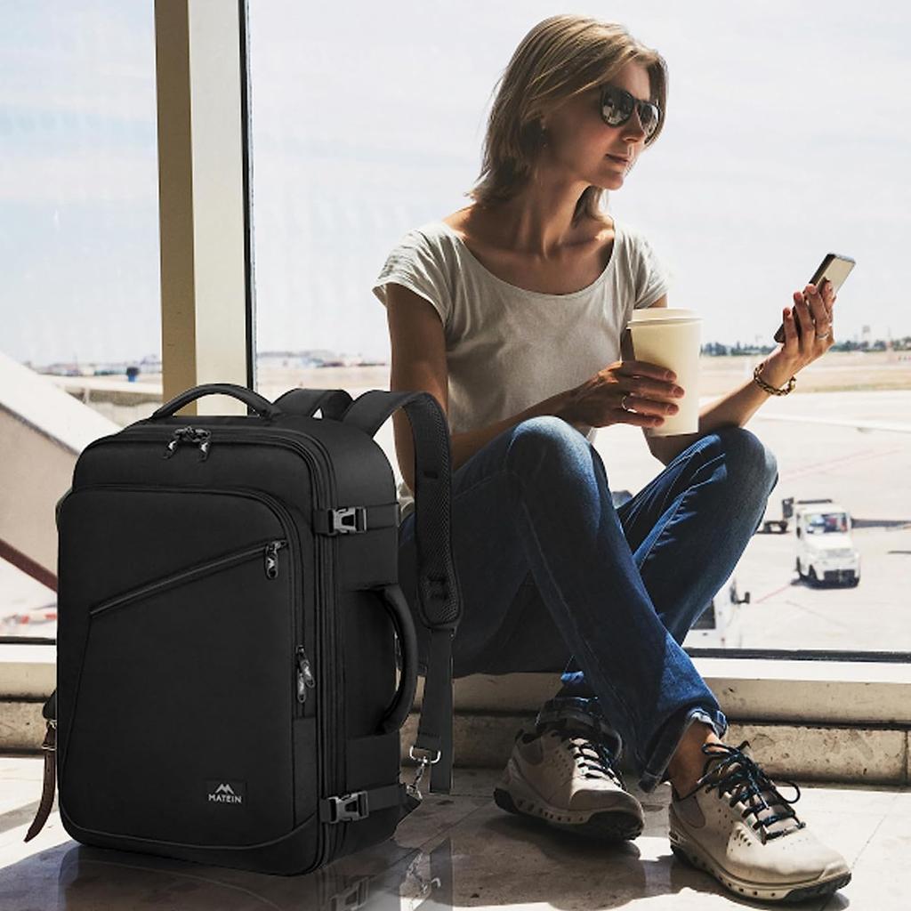 MATEIN Travel Laptop Backpack Business Anti Theft Slim Sturdy Laptops Backpack Large Carry Bag