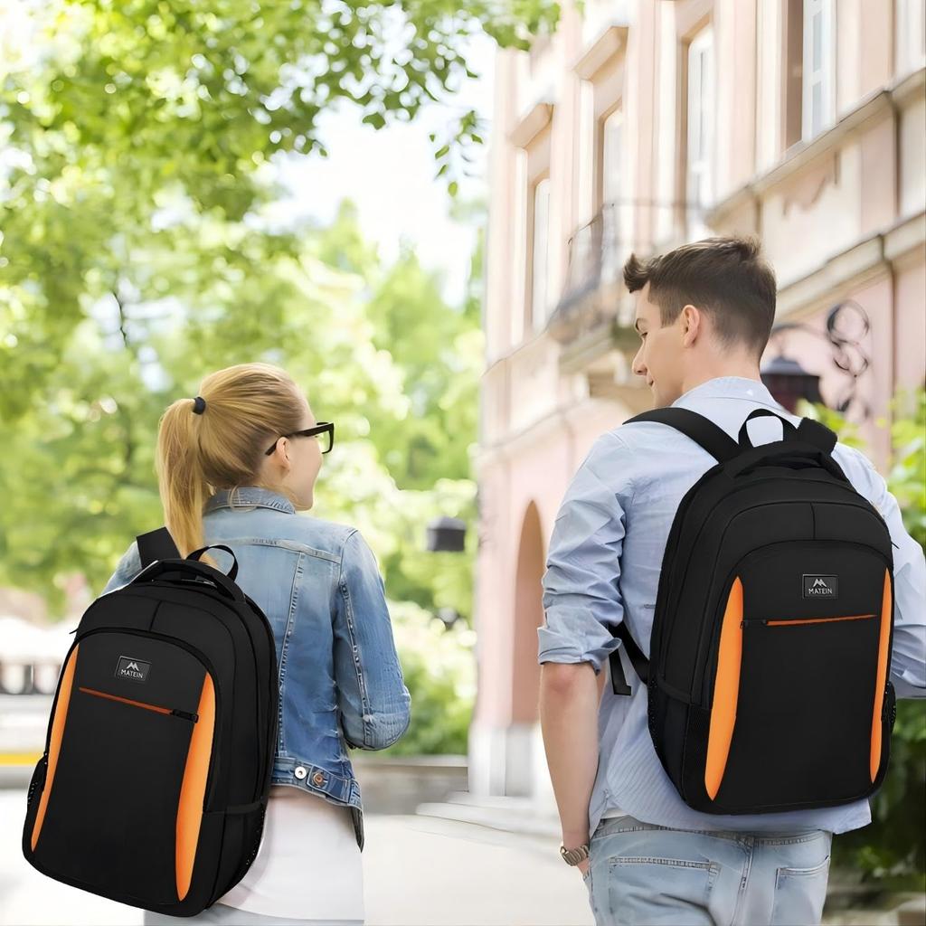 MATEIN Travel Laptop Backpack Work Bag Lightweight Laptop Bag with USB Charging Port Anti Theft Business Backpack