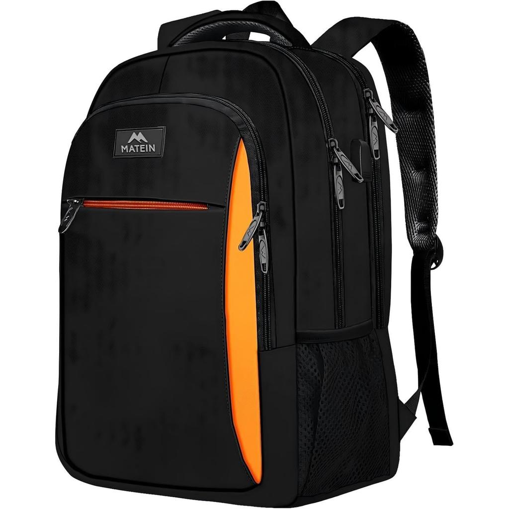 MATEIN Travel Laptop Backpack Work Bag Lightweight Laptop Bag with USB Charging Port Anti Theft Business Backpack