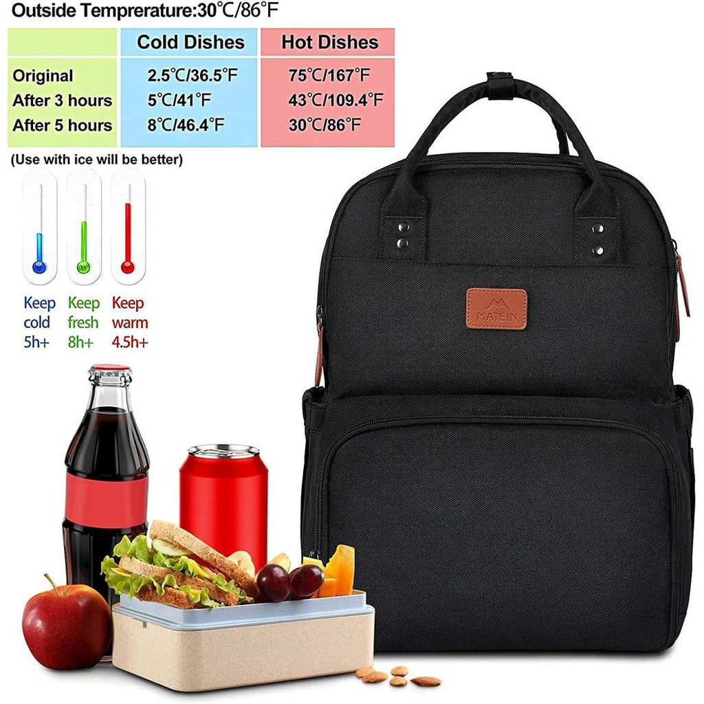 MATEIN Work Backpack for Women Insulated Cooler Backpacks with Lunch Box 15.6 Inch Laptop Backpack
