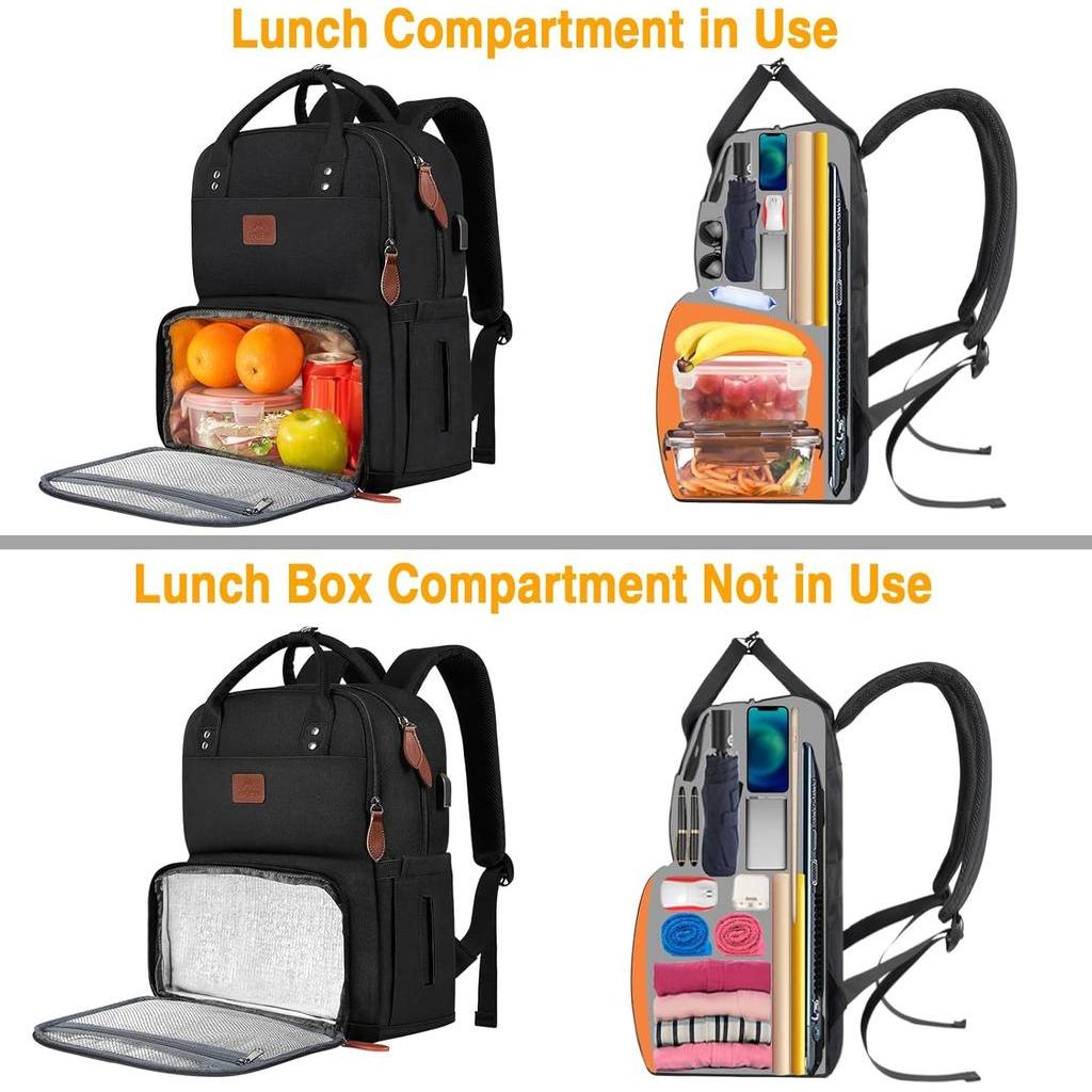 MATEIN Work Backpack for Women Insulated Cooler Backpacks with Lunch Box 15.6 Inch Laptop Backpack