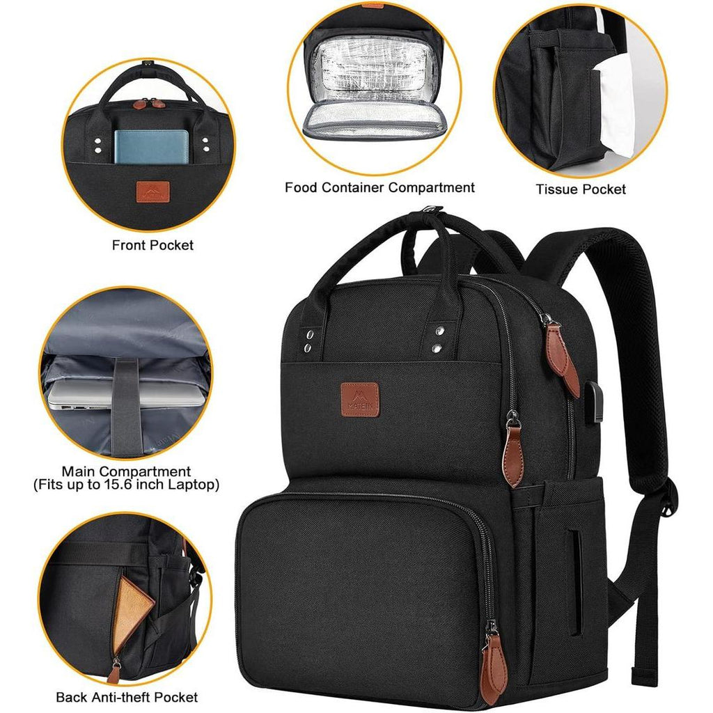 MATEIN Work Backpack for Women Insulated Cooler Backpacks with Lunch Box 15.6 Inch Laptop Backpack