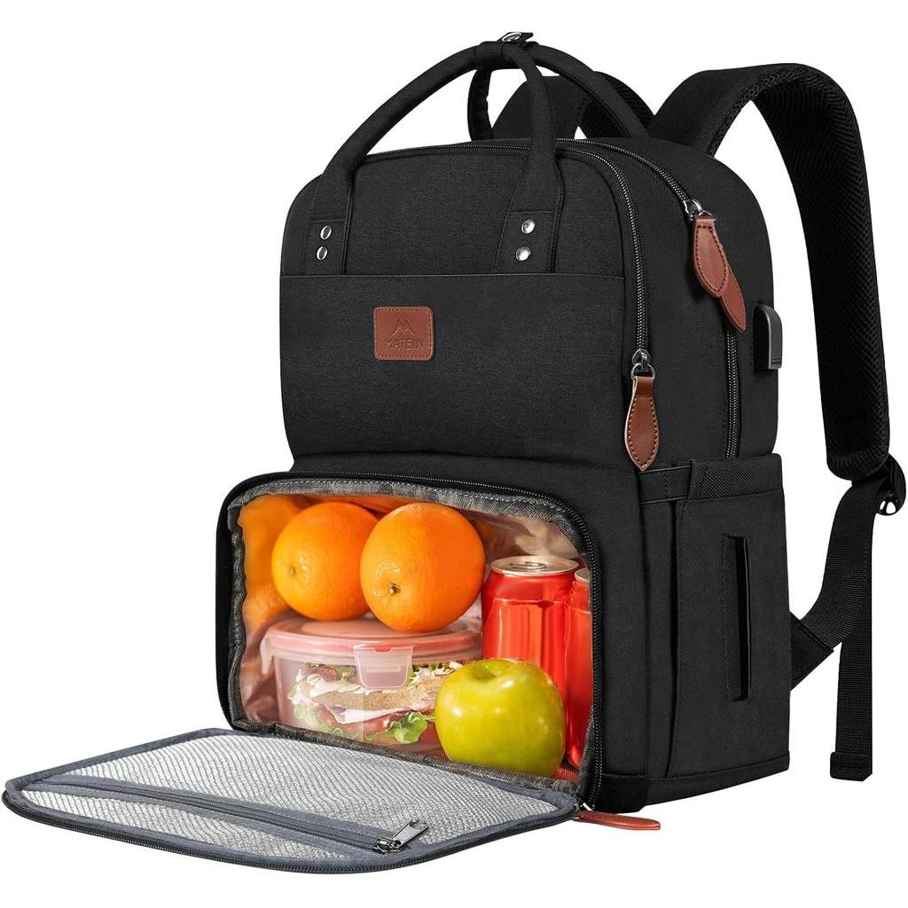 MATEIN Work Backpack for Women Insulated Cooler Backpacks with Lunch Box 15.6 Inch Laptop Backpack