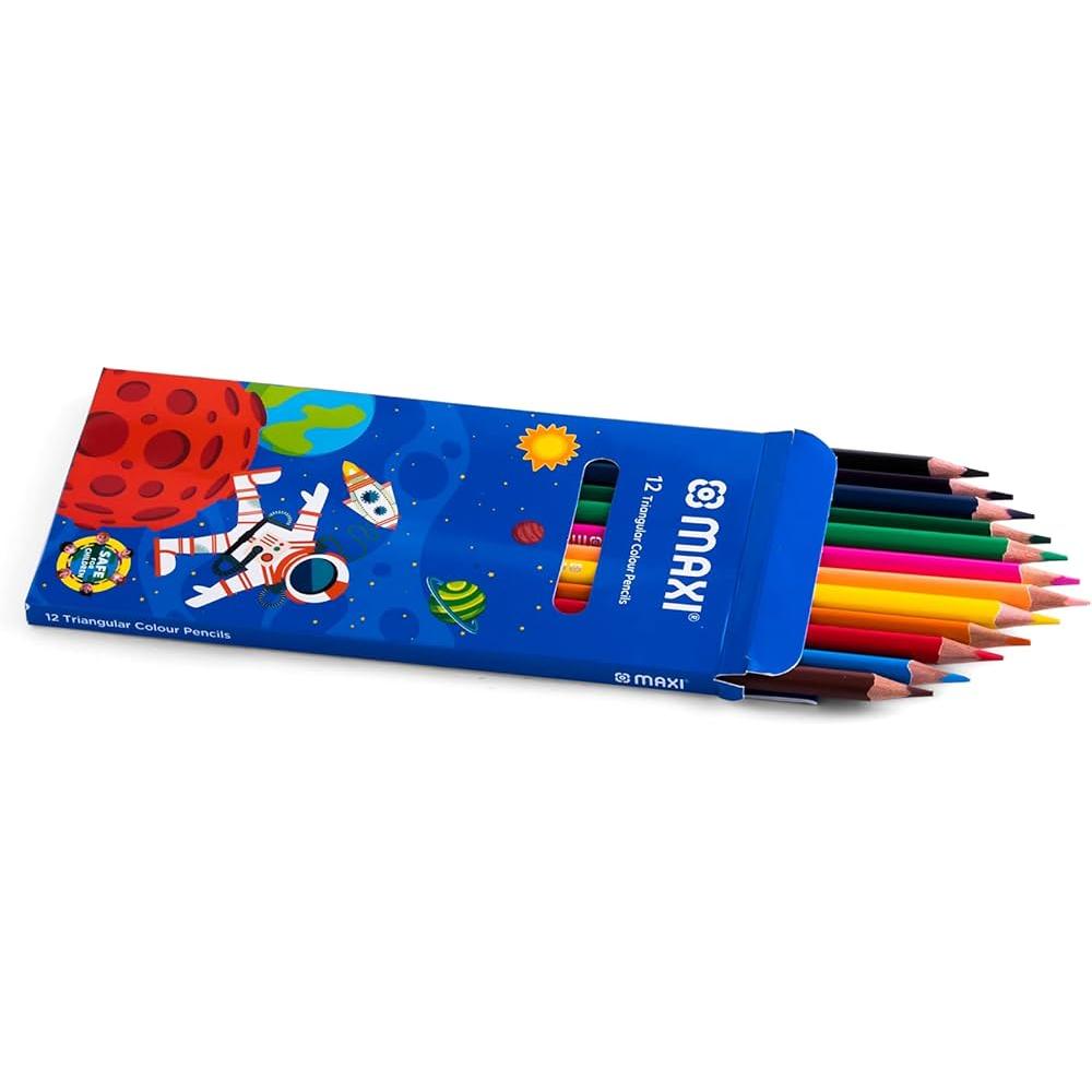 MAXI 12 TRIANGULAR COLOUR PENCILS