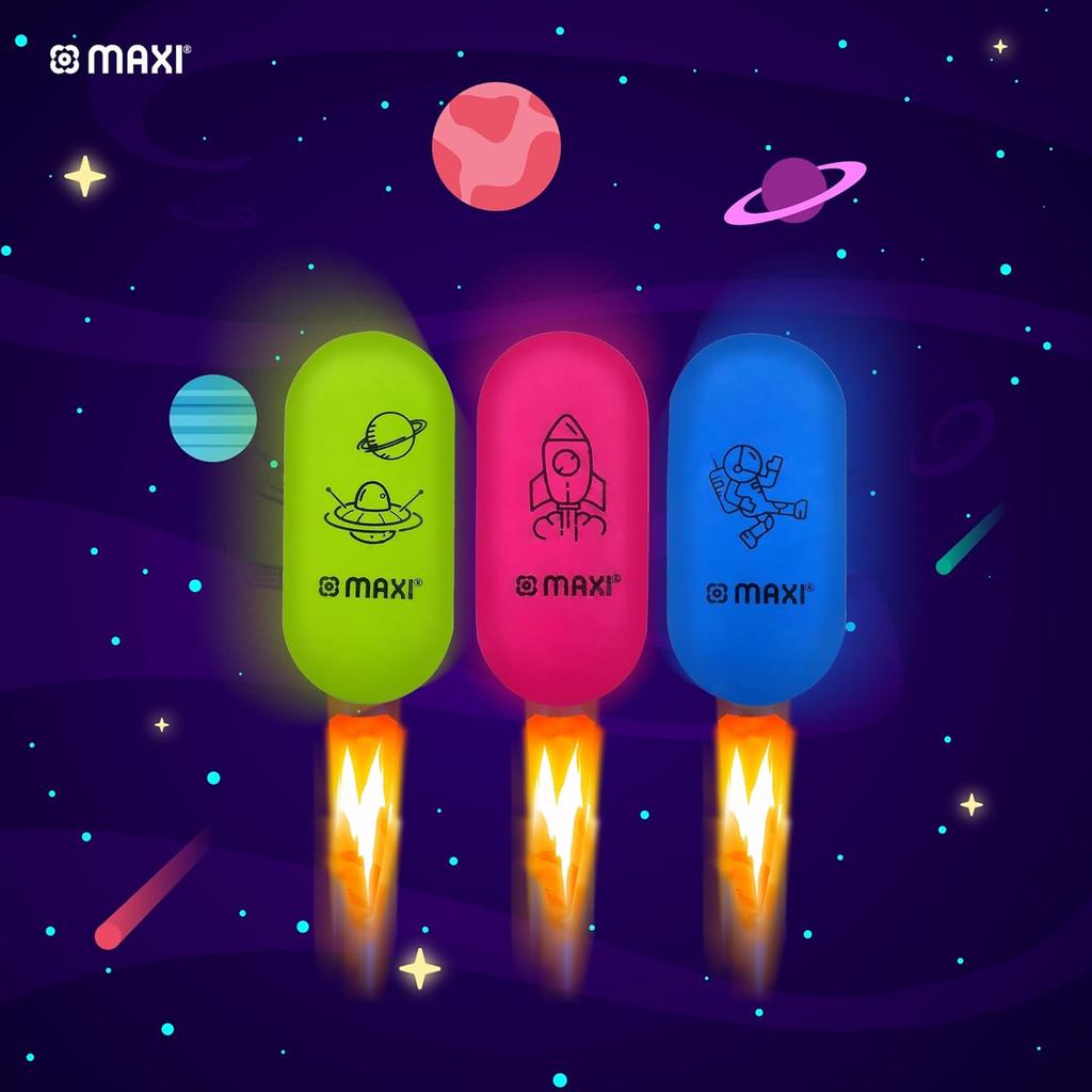 MAXI OVAL ERASER 3PCS