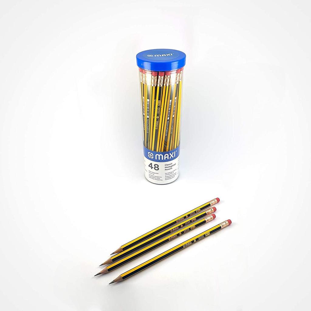 MAXI PENCILS HB JAR 48PCS