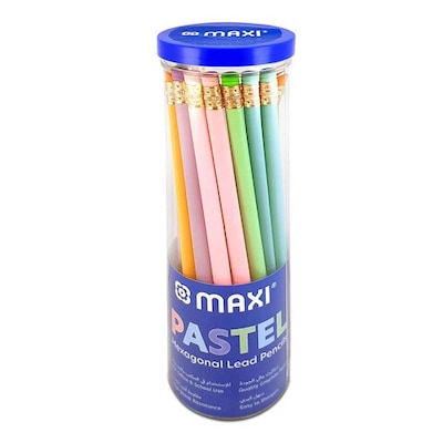 MAXI PENCILS PASTEL JAR 30PCS