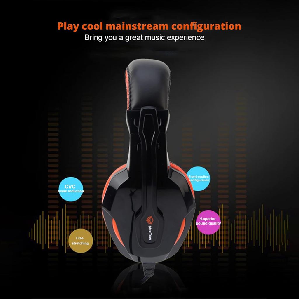 MEETION MT-HP010 Wired Over Ear Gaming Headset with 3D Surround Sound Technology