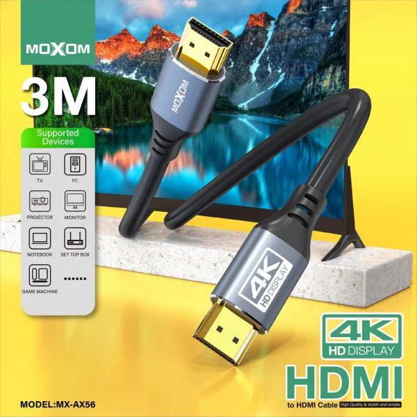 MOXOM MX-AX56 4K Ultra HD HDMI High Definition Connection Cable