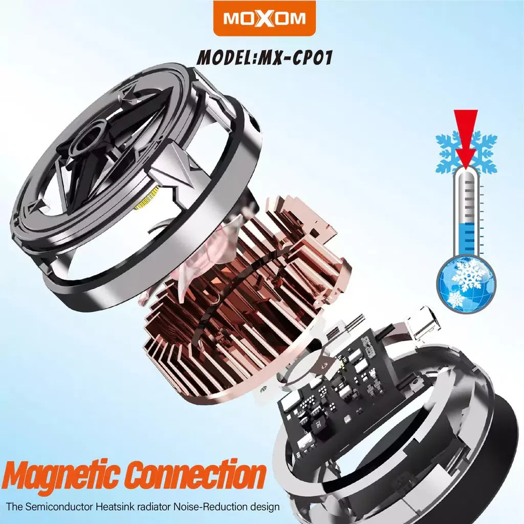 MOXOM MX-CP01 Aluminum Magnetic Mobile Phone Cooler, Fast Cooling
