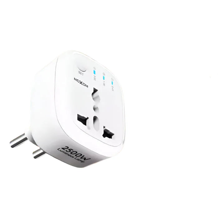 MOXOM Universal Travel Multi Port USB Wall Charger 10A EU Timing luminous conversion plug socket
