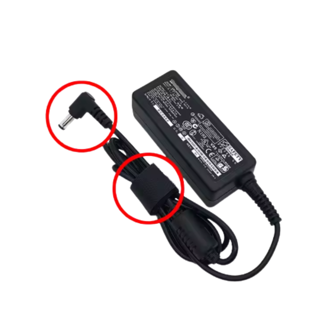 MSI Laptop Charger with Power Cable – 40W 19V 2.1A (5.5×2.5mm)